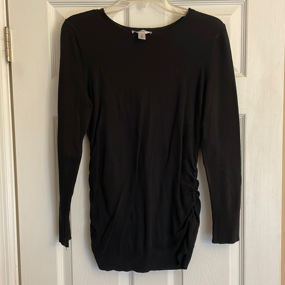 Black maternity sweater